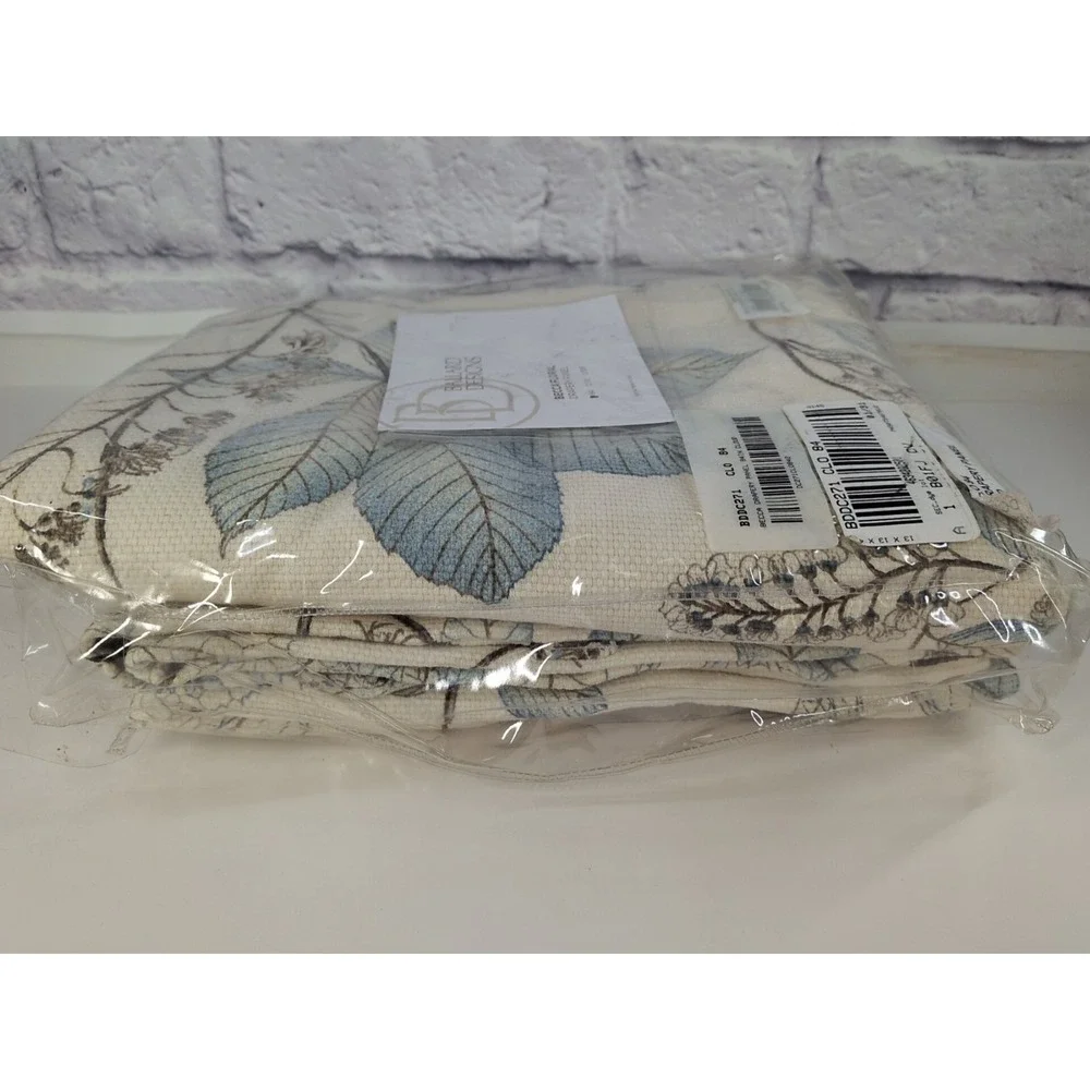 NEW RETAILS $219😍Ballard Designs Becca Floral Drapery Panel Cloud 50x84